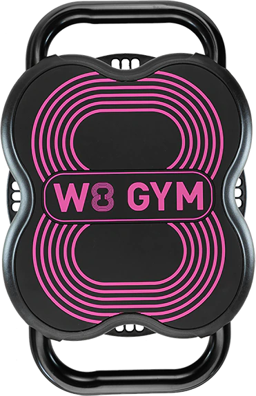 W8 GYM hot pink all in one home gym in a box